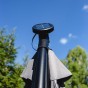 Розкладна садова парасолька з LED підсвічуванням LEOBRO, сірий - 5