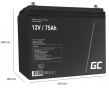 AGM Акумулятор 75Ah 12V Green Cell VRLA (AGM25) - 2