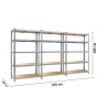 Cтеллаж Humberg 180 х 270 х 40см, 175кг/полка, 5 полок HR-812 - 3