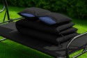 Велика гойдалка з подушками LEOBRO Luxury Black - 3