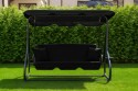 Велика гойдалка з подушками LEOBRO Luxury Black - 5