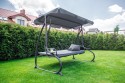 Велика гойдалка з подушками LEOBRO Luxury Grey - 10