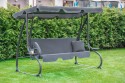 Велика гойдалка з подушками LEOBRO Luxury Grey - 6