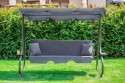 Велика гойдалка з подушками LEOBRO Luxury Grey - 7