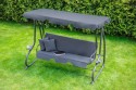 Велика гойдалка з подушками LEOBRO Luxury Grey - 8