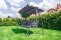 Велика гойдалка з подушками LEOBRO Luxury Grey - 9