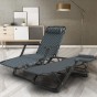 Розкладне крісло ліжко з подушкою LEOBRO Чорне (FCB-S04-PM) - 4