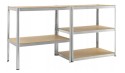 Металлический стеллаж FunFit 180x100x50 см, прочный (200 кг/полка) - 3