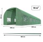 Теплица Plonos 18m2 – сквозной проход, окна, прочный каркас 600х300х200 см (Зеленая) (4976-В) - 4