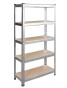 Стеллаж LEOBRO Premium 180 х 90 х 40 см, 175кг/полка, 5 полок (LB-R175-GAN) - 1