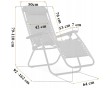 Розкладне крісло шезлонг LEOBRO Zero Gravity Black (LB-ZGC-A1-BLK) - 2