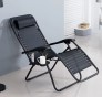 Розкладне крісло шезлонг LEOBRO Zero Gravity Black (LB-ZGC-A1-BLK) - 5