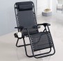Розкладне крісло шезлонг LEOBRO Zero Gravity Black (LB-ZGC-A1-BLK) - 7