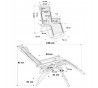 Розкладне крісло шезлонг LEOBRO Zero Gravity Plaid (LB-ZGC-A1-PLD) - 8