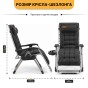 Розкладне крісло шезлонг LEOBRO Zero Gravity Premium Plus Чорне (LB-ZGC-E1-BLK) - 2