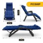 Раскладное кресло кровать с подушкой LEOBRO Темно-синий (LB-FCB-G1-BLU) - 7