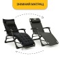 Розкладне крісло ліжко з подушкою LEOBRO Чорний (LB-FCB-G1-BLK) - 12