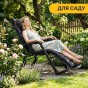 Розкладне крісло ліжко з подушкою LEOBRO Чорний (LB-FCB-G1-BLK) - 3