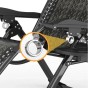Комплект из 2 шезлонгов Zero Gravity LEOBRO Серое плетеное Ротанг (ZGC-S10Х2) - 3