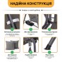 Гойдалка з подушками та підстаканниками на 3 особи LEOBRO Сіра - 5