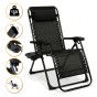 Раскладное кресло шезлонг LEOBRO Zero Gravity Premium Black (LB-ZGC-G2-BLK) - 1