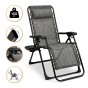 Розкладне крісло шезлонг LEOBRO Zero Gravity Premium Grey (LB-ZGC-G2-GRY) - 1
