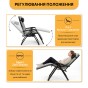 Раскладное кресло шезлонг LEOBRO Zero Gravity Premium Plus Grey (LB-ZGC-K2-GRY) - 6