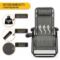 Раскладное кресло шезлонг LEOBRO Zero Gravity Grey (LB-ZGC-F1-GRY) - 6