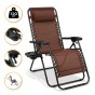 Розкладне крісло шезлонг LEOBRO Zero Gravity Brown (LB-ZGC-F1-BRN) - 1