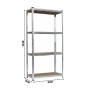Стелаж LEOBRO Premium 180 х 90 х 30 см, 175кг/полиця, 4 полиці (LB-R101) - 2