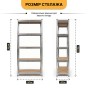Стеллаж LEOBRO Premium 180 х 90 х 40 см, 175кг/полка, 5 полок (LB-R104) - 2