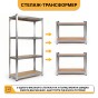 Стелаж LEOBRO Premium 150 х 70 х 30 см, 175кг/полиця, 4 полиці (LB-R111) - 6