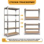 Стелаж LEOBRO Premium 150 х 70 х 30 см, 175кг/полиця, 5 полиць (LB-R112) - 3