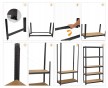 Стелаж LEOBRO Premium Black 180 х 90 х 40 см, 175кг/полиця, 5 полиць (LB-R115) - 7