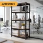 Стелаж LEOBRO Black 150 х 70 х 30 см, 175кг/полиця, 5 полиць (LB-R117) - 7