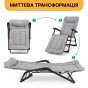 Розкладне крісло ліжко з вбудованим матрацом LEOBRO Grey (LB-FCB-G3-GRY) - 8