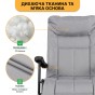 Розкладне крісло ліжко з вбудованим матрацом LEOBRO Grey (LB-FCB-G3-GRY) - 9