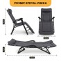 Розкладне крісло ліжко з вбудованим матрацом LEOBRO Black (LB-FCB-G3-BLK) - 2