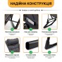 Розкладне крісло ліжко з вбудованим матрацом LEOBRO Black (LB-FCB-G3-BLK) - 3
