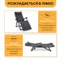 Розкладне крісло ліжко з вбудованим матрацом LEOBRO Black (LB-FCB-G3-BLK) - 4