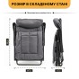 Розкладне крісло ліжко з вбудованим матрацом LEOBRO Black (LB-FCB-G3-BLK) - 5