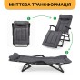 Розкладне крісло ліжко з вбудованим матрацом LEOBRO Black (LB-FCB-G3-BLK) - 7
