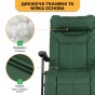 Розкладне крісло ліжко з вбудованим матрацом LEOBRO Green (LB-FCB-G3-GRN) - 9