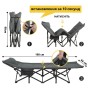 Туристична похідна розкладачка з вбудованим матрацом LEOBRO Grey (LB-CC-K1-GRY) - 2
