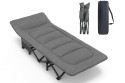 Туристична похідна розкладачка з вбудованим матрацом LEOBRO Grey (LB-CC-K1-GRY) - 5