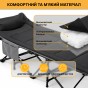 Туристическая походная раскладушка со встроенным матрасом LEOBRO Black (LB-CC-K1-BLK) - 11