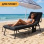 Раскладная кровать (раскладушка) с матрасом и подушкой LEOBRO Black (LB-FB-A1-BLK) - 4