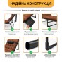 Розкладне ліжко (розкладачка) з матрацом і подушкою LEOBRO Brown (LB-FB-A1-BRN) - 8