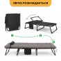 Розкладне ліжко (розкладачка) з матрацом і подушкою LEOBRO Grey (LB-FB-A1-GRY) - 10