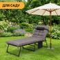Розкладне ліжко (розкладачка) з матрацом і подушкою LEOBRO Grey (LB-FB-A1-GRY) - 2